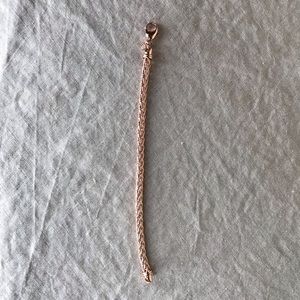 Bronzo Italia Rose Wheat Bracelet 7.25”
